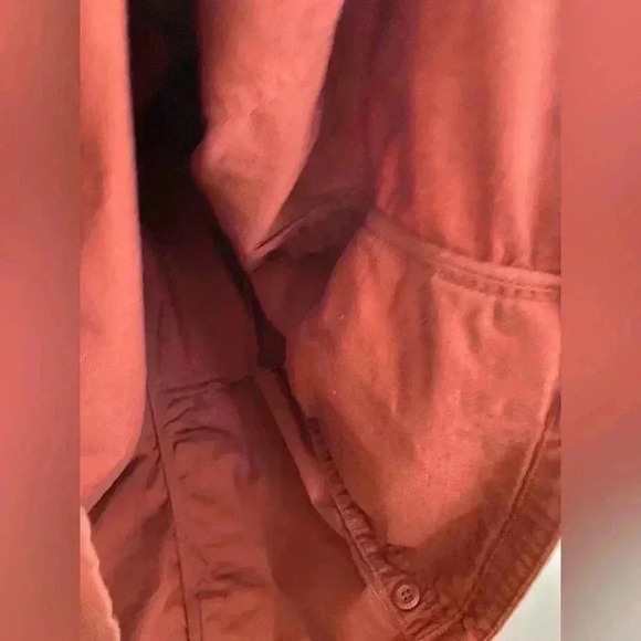 Vintage LL Bean Men's shirt shacket slightly fitted 3XL Reg  pockets mud 513057 - Picture 9 of 9